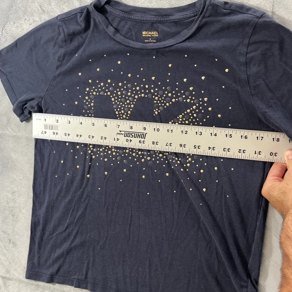 Michael Kors‎ Women's Blue Short Sleeve Tee Shirt Size S